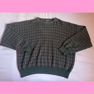 Vintage 90s Alberto Danti Indie Grunge Grandpa Sweater